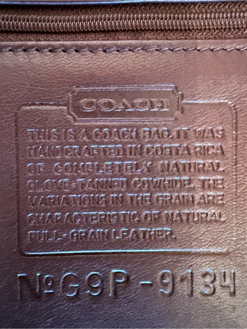Coach Vintage Mahogany Brown Leather flap Shoulder Bag NWOT